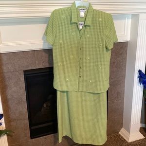2 Piece Light Green Dress.
